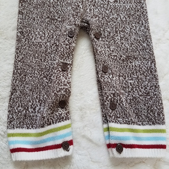 Sock Monkey Baby Sweater Romper - Picture 3 of 6